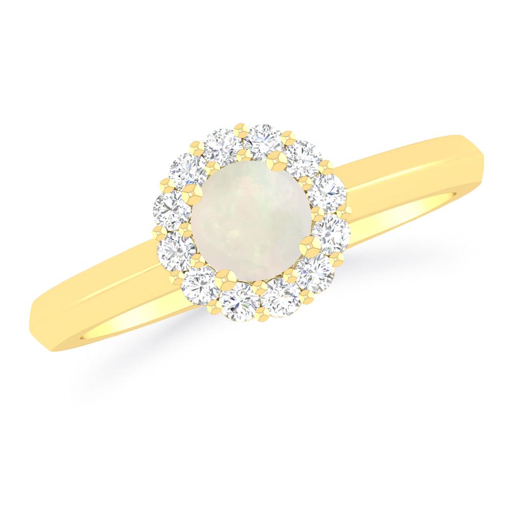 Yellow Gold - Opal