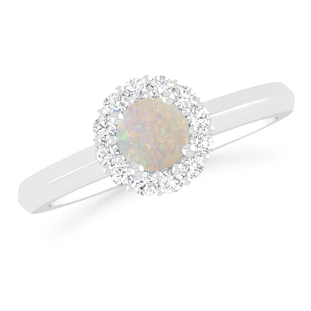 White Gold - Opal