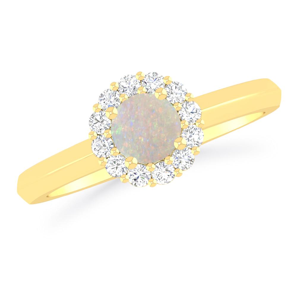 Yellow Gold - Opal