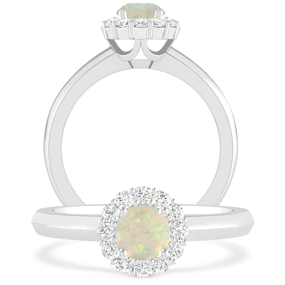 White Gold - Opal