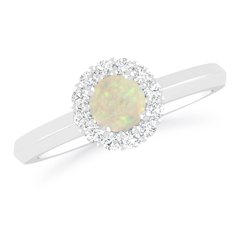 White Gold - Opal
