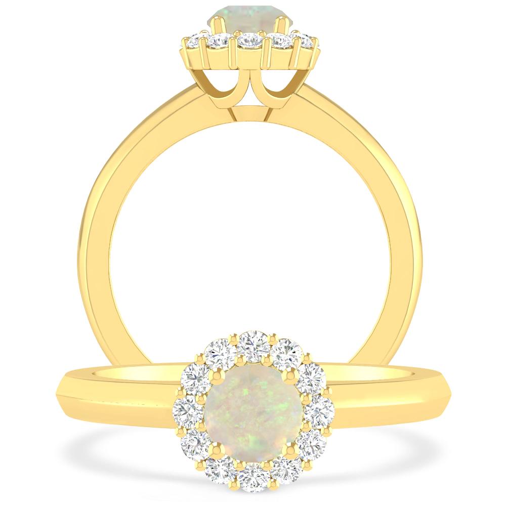 Yellow Gold - Opal