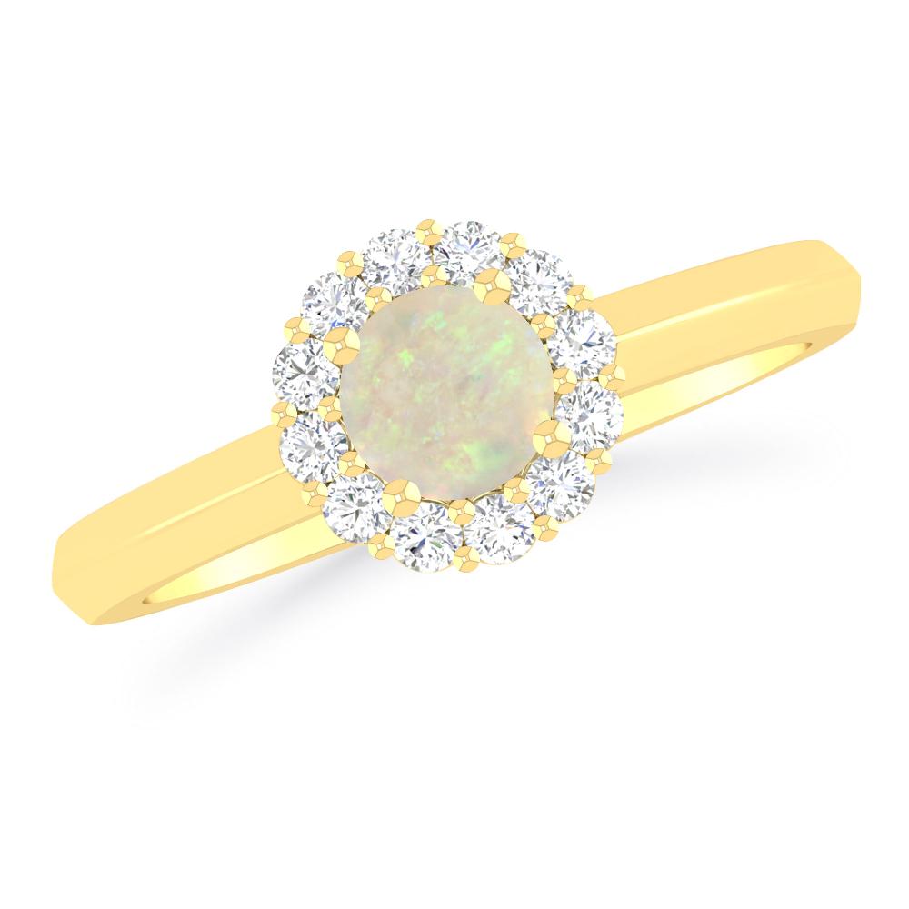 Yellow Gold - Opal
