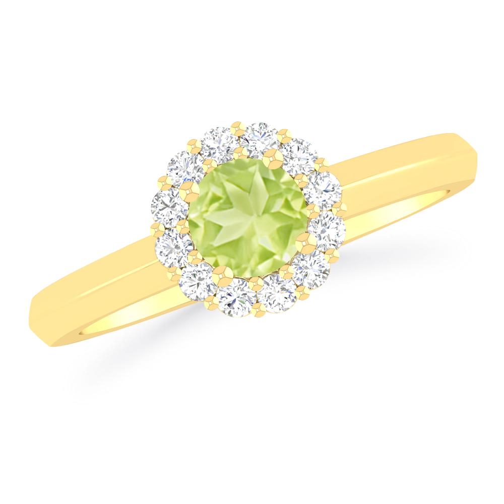 Yellow Gold - Peridot