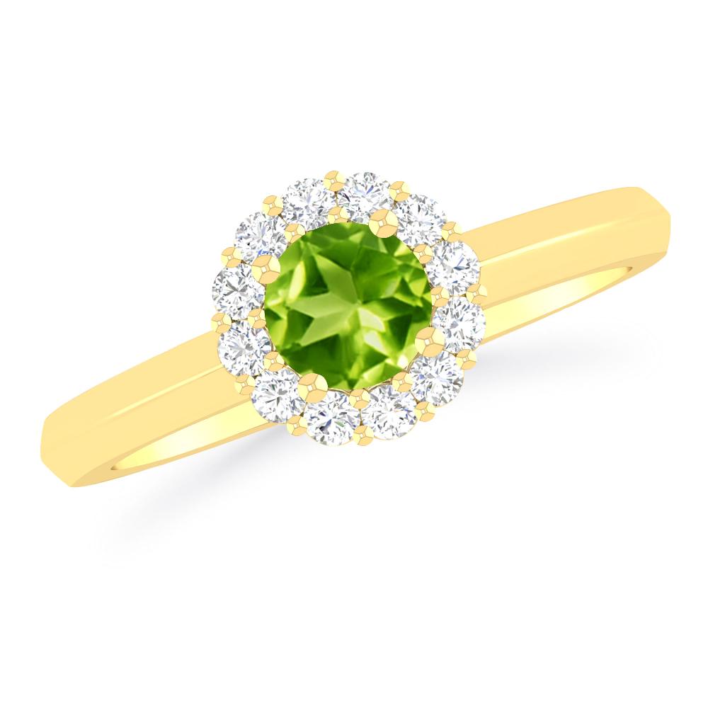 Yellow Gold - Peridot