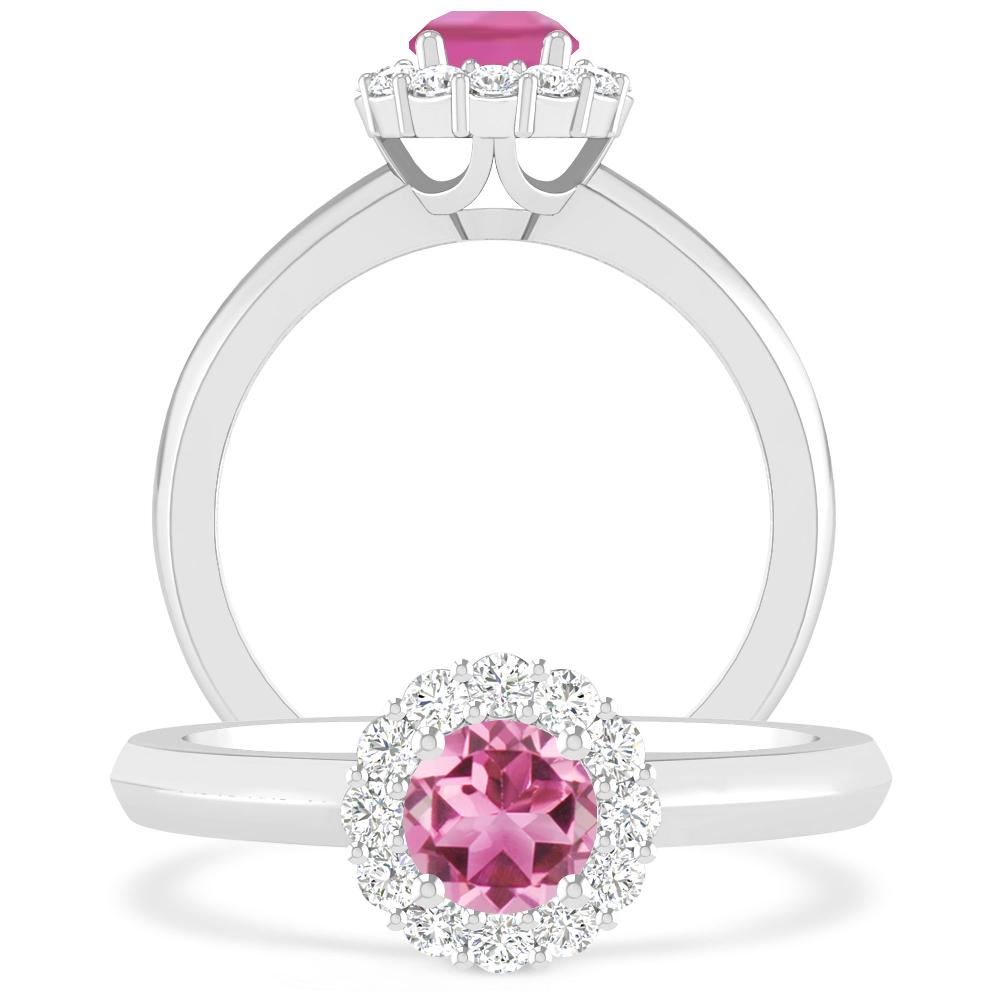 White Gold - Pink Tourmaline