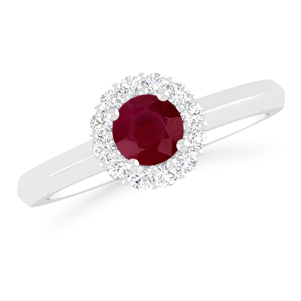 White Gold - Ruby