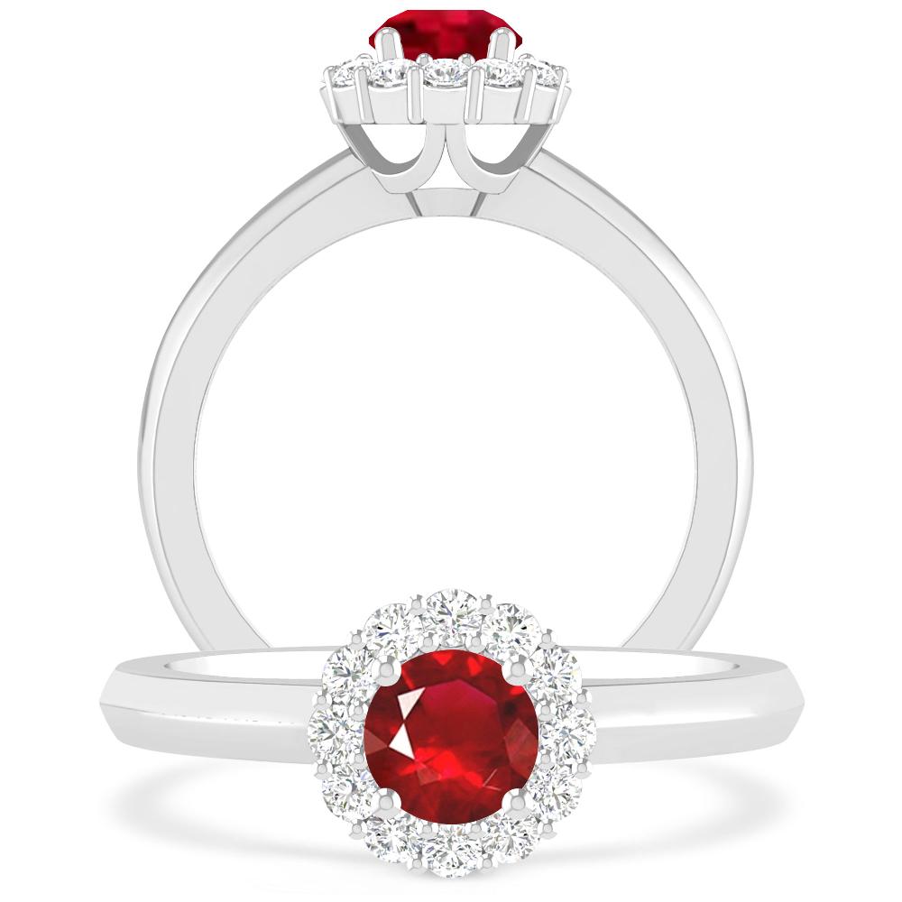 White Gold - Ruby