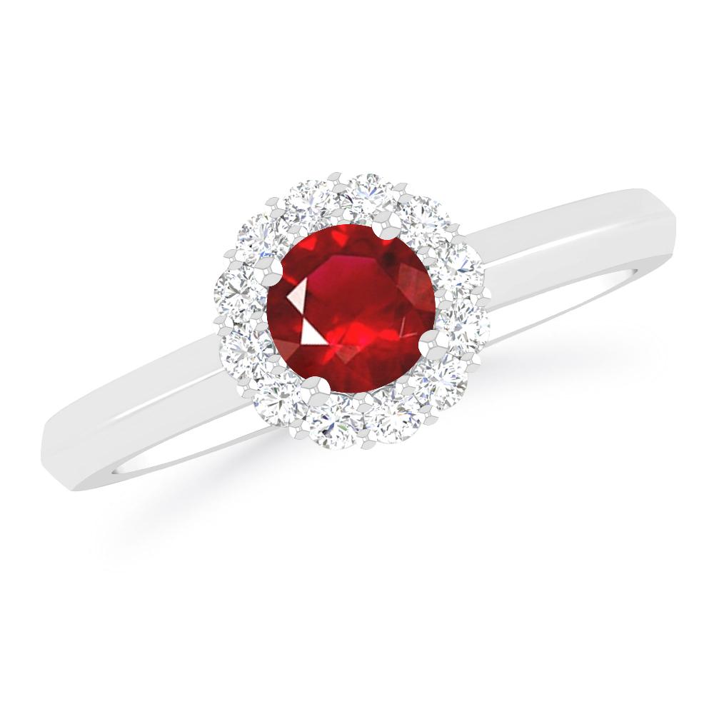 White Gold - Ruby
