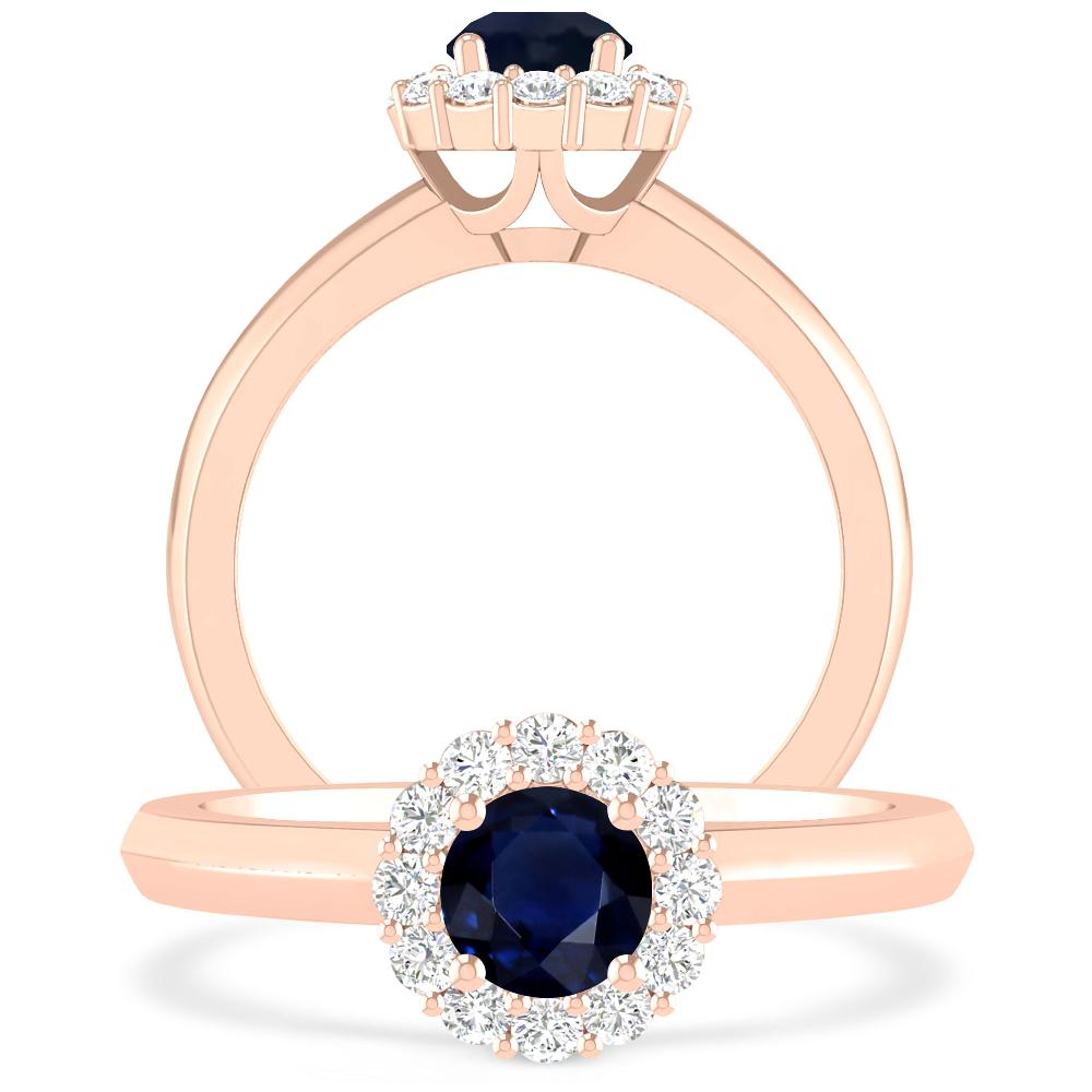 Rose Gold - Sapphire