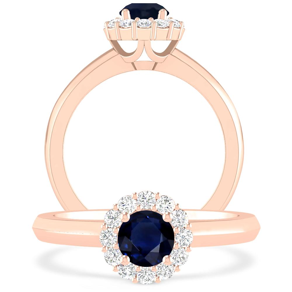 Rose Gold - Sapphire