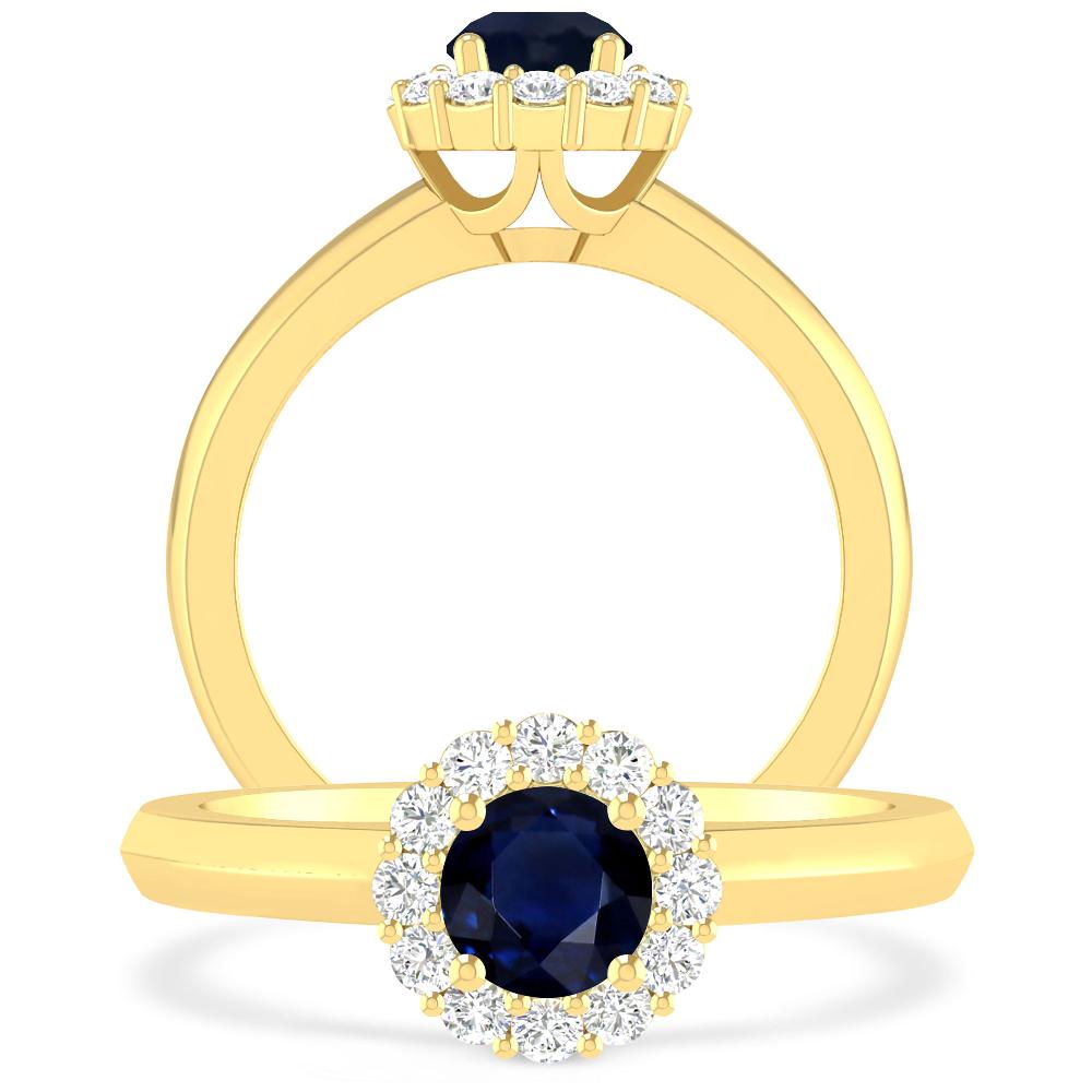 Yellow Gold - Sapphire