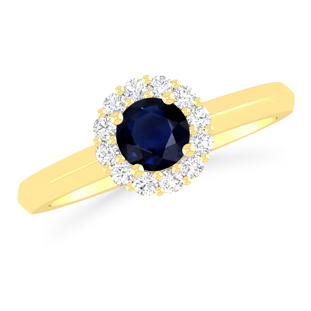 Yellow Gold - Sapphire