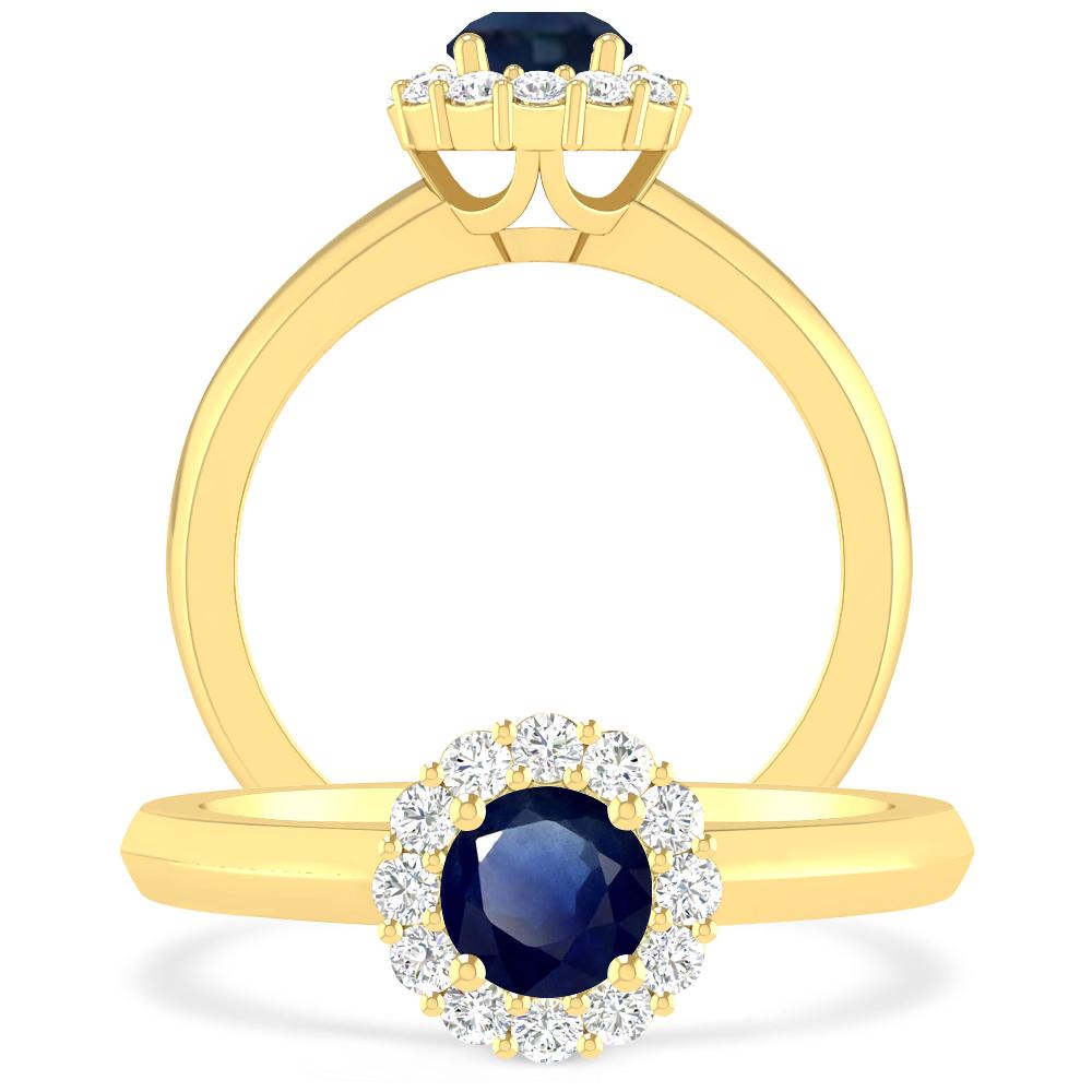 Yellow Gold - Sapphire