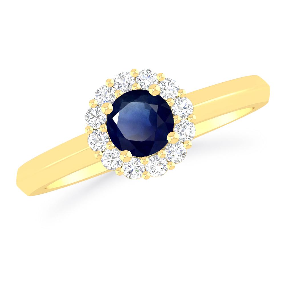 Yellow Gold - Sapphire