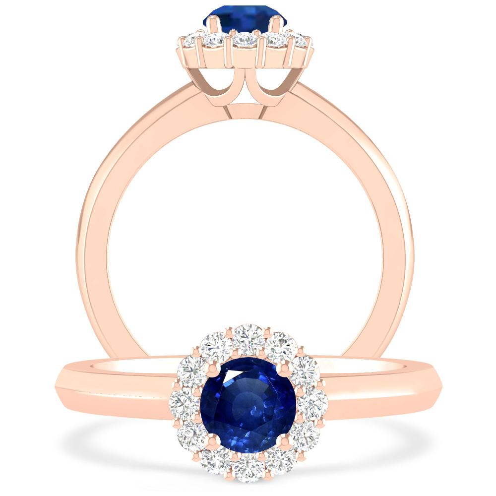 Rose Gold - Sapphire