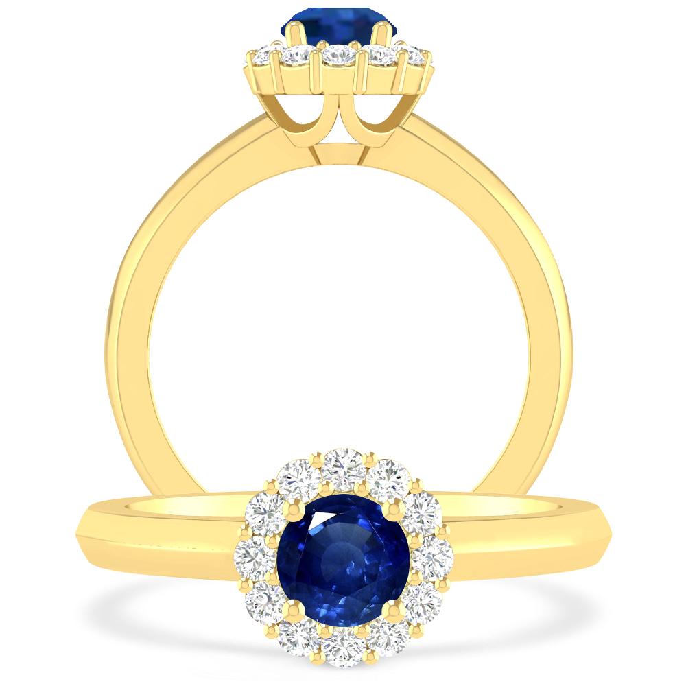 Yellow Gold - Sapphire