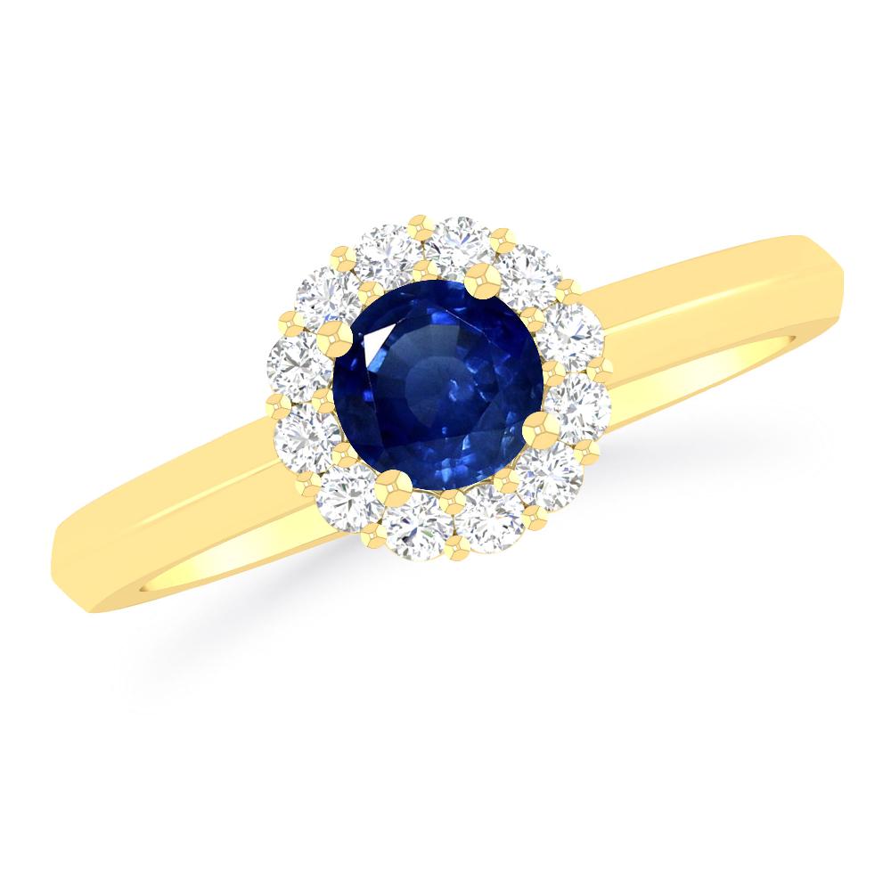 Yellow Gold - Sapphire