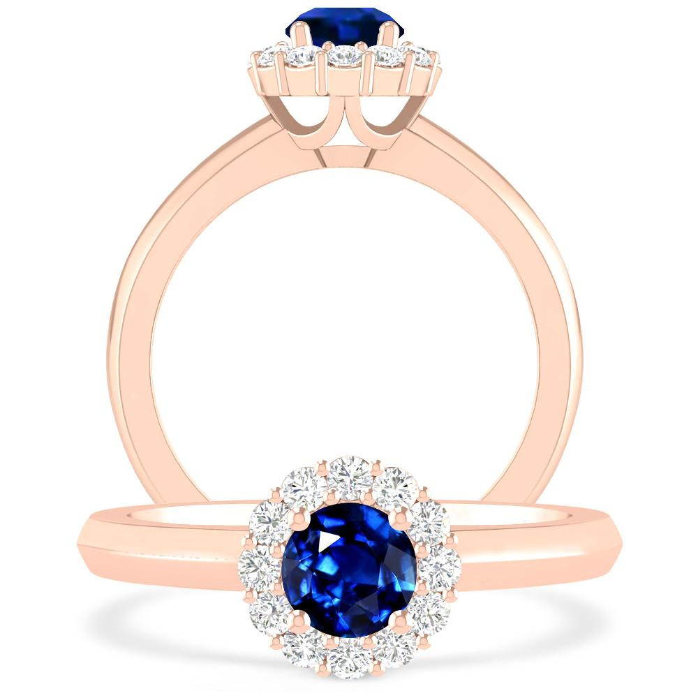 Rose Gold - Sapphire