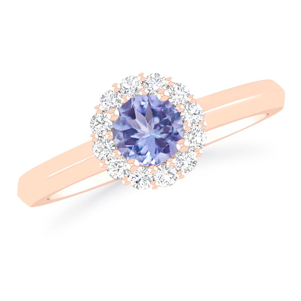 Rose Gold - Tanzanite