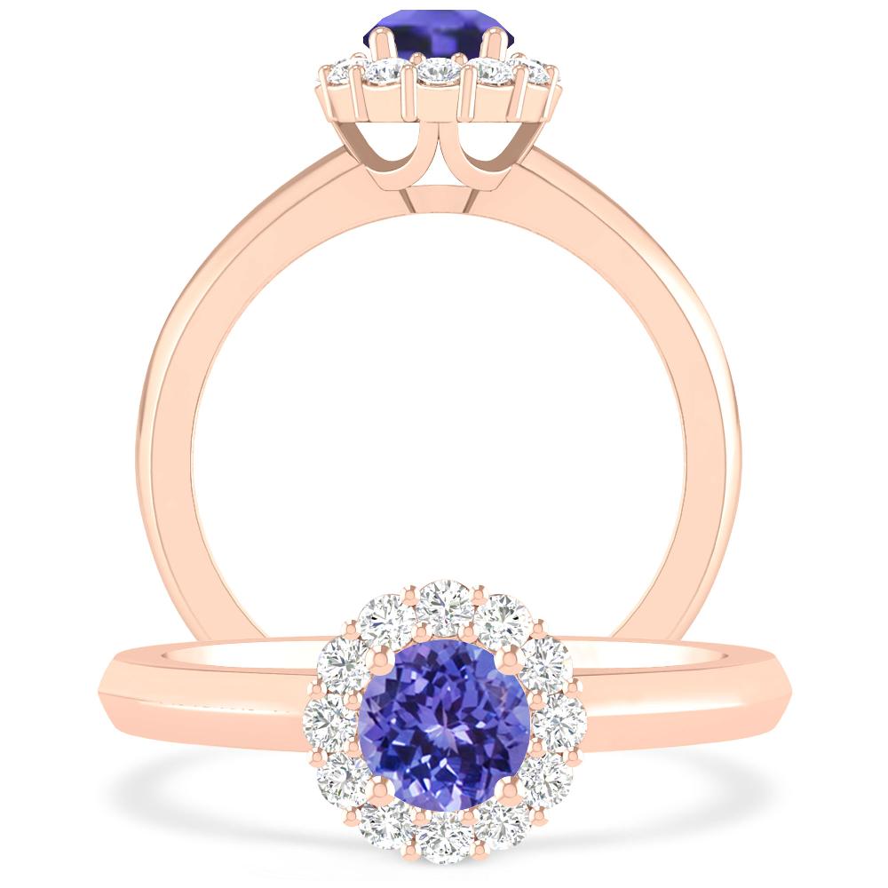 Rose Gold - Tanzanite