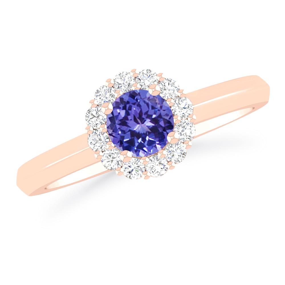 Rose Gold - Tanzanite