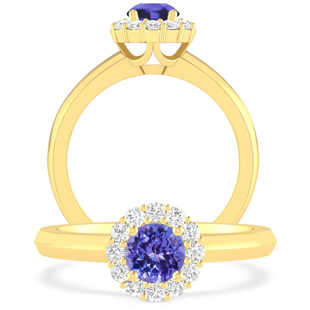 Yellow Gold - Tanzanite