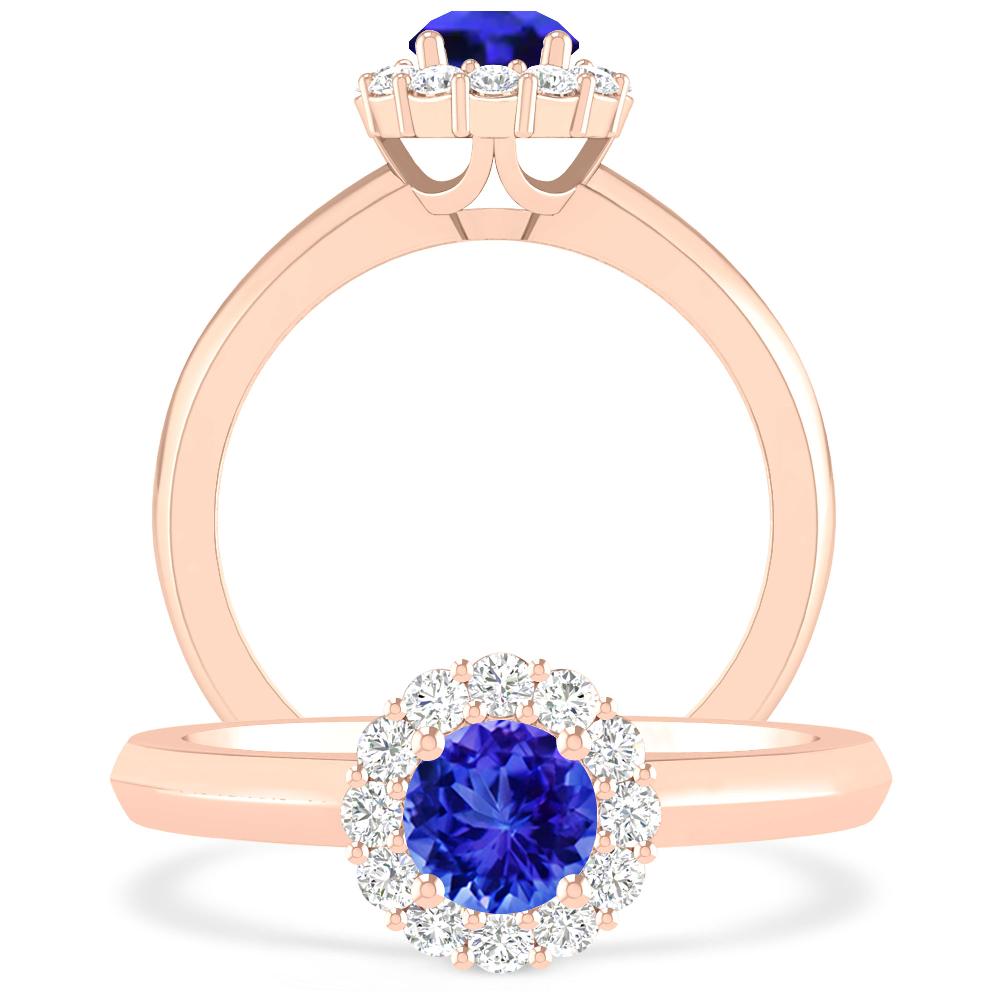 Rose Gold - Tanzanite