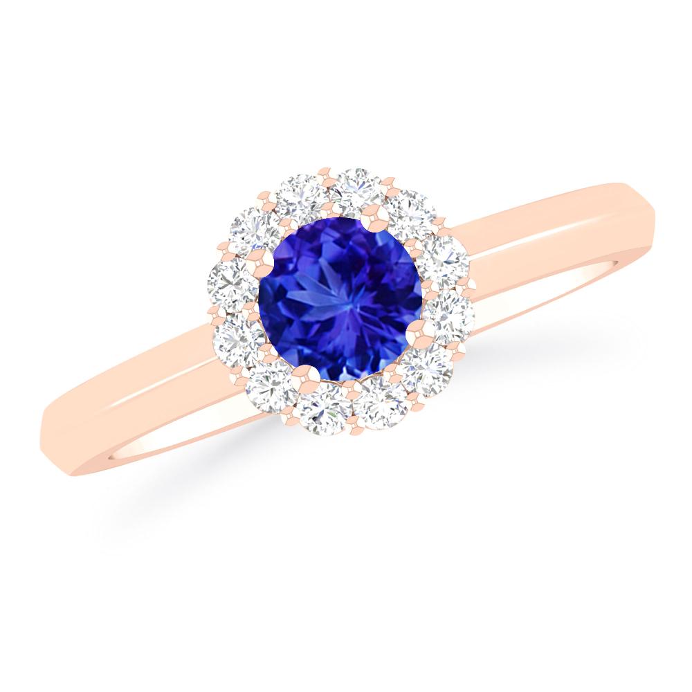 Rose Gold - Tanzanite