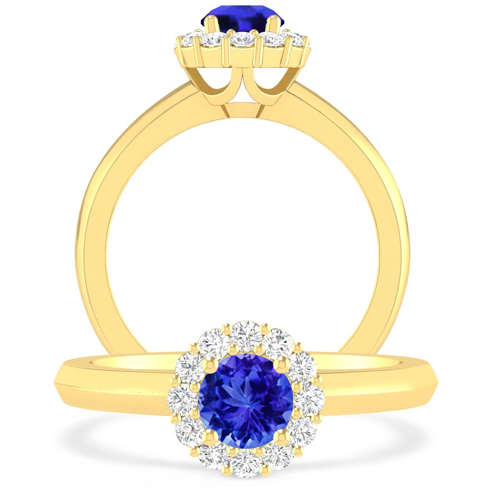 Yellow Gold - Tanzanite