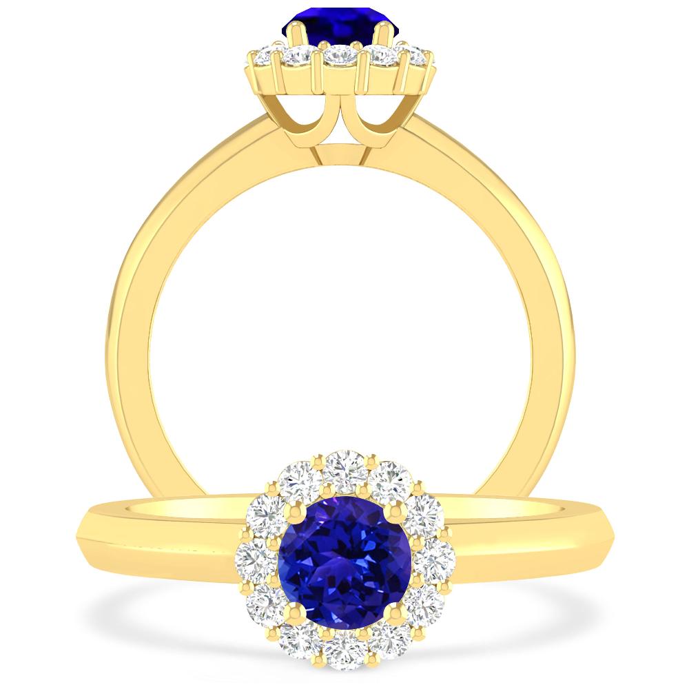 Yellow Gold - Tanzanite