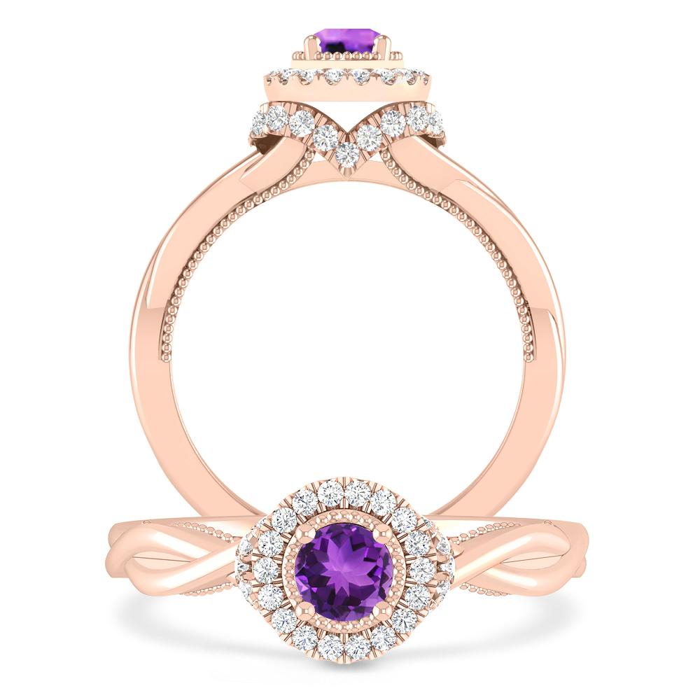 Rose Gold - Amethyst