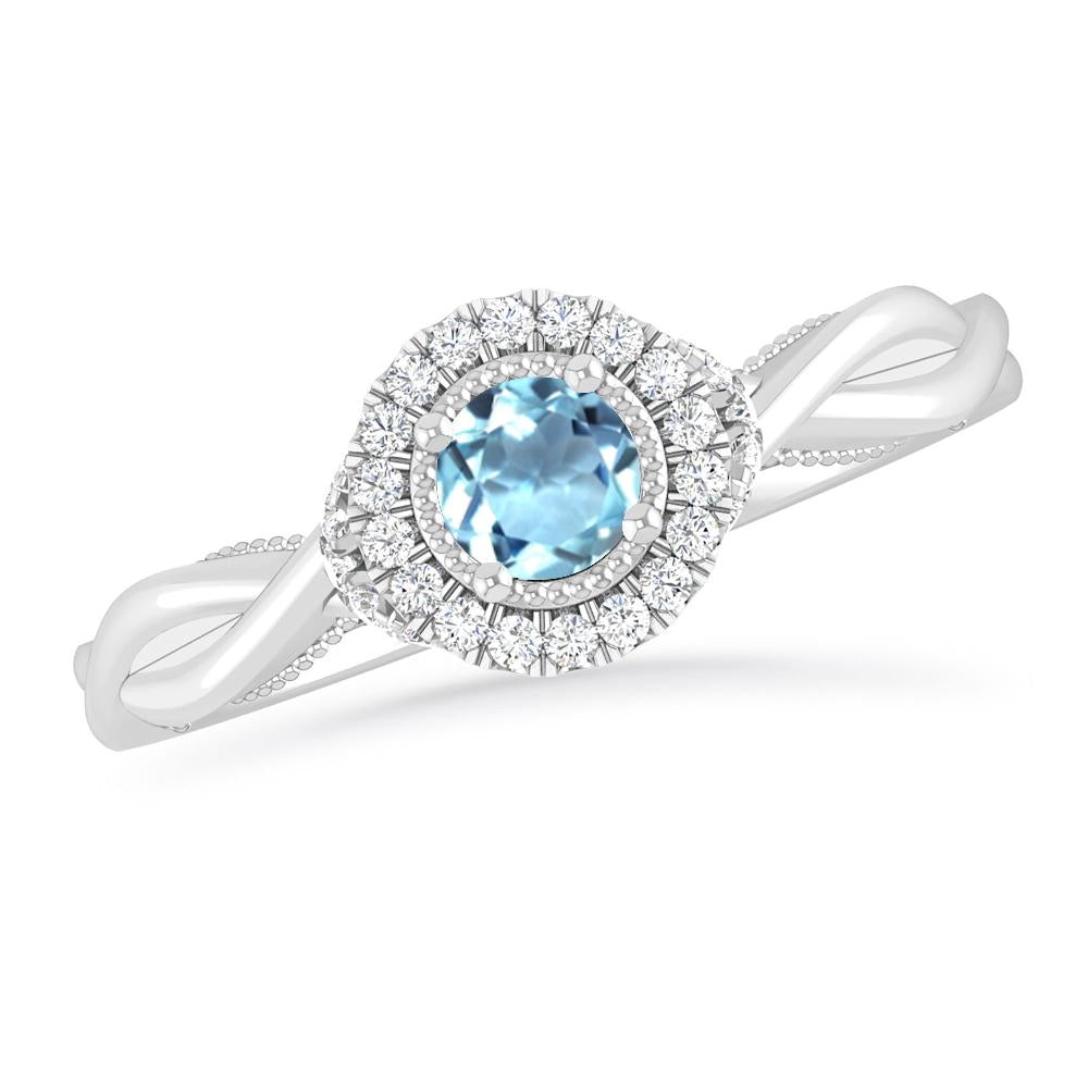 White Gold - Aquamarine