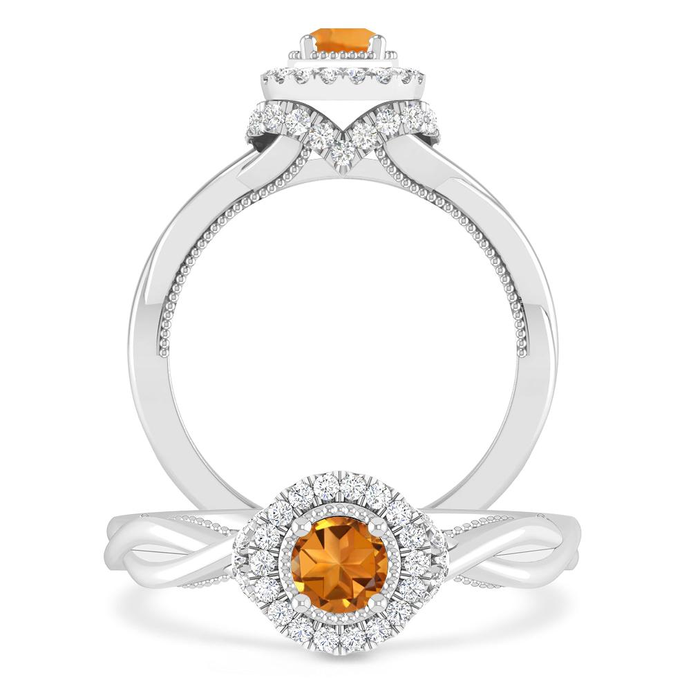 White Gold - Citrine