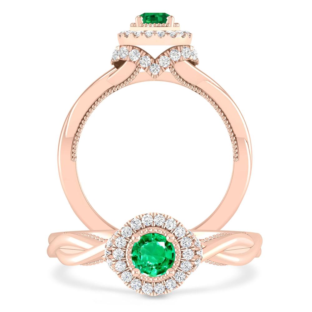 Rose Gold - Emerald