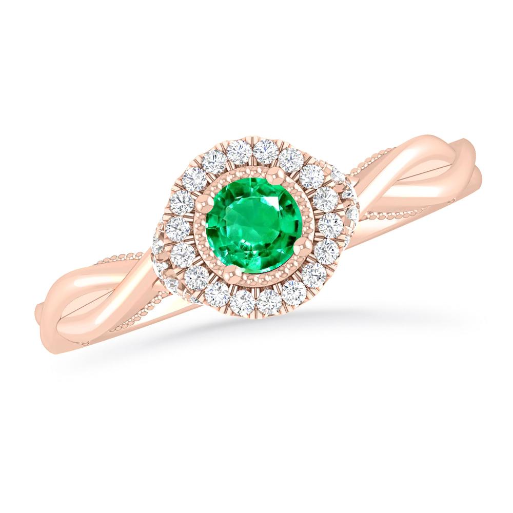 Rose Gold - Emerald