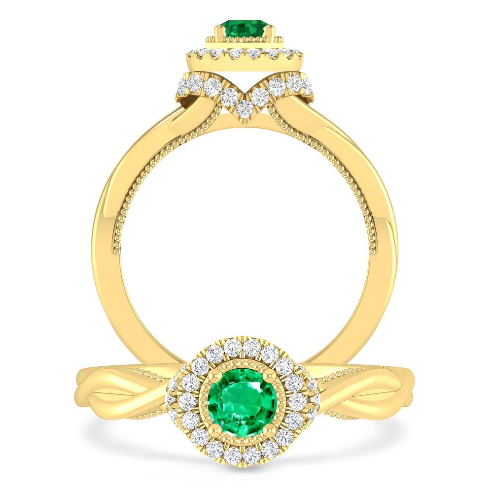 Yellow Gold - Emerald