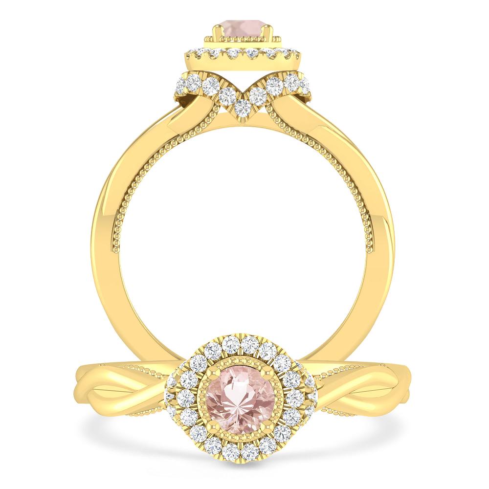 Yellow Gold - Morganite