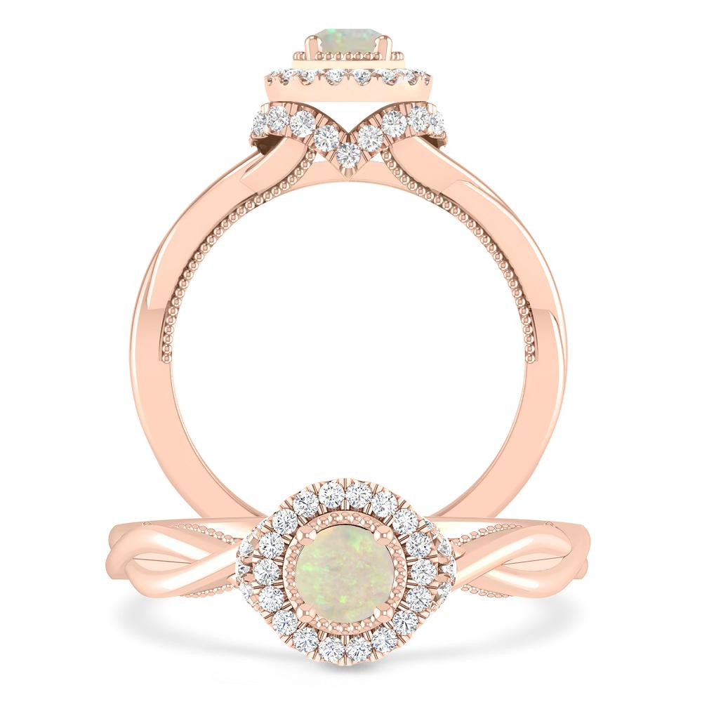 Rose Gold - Opal