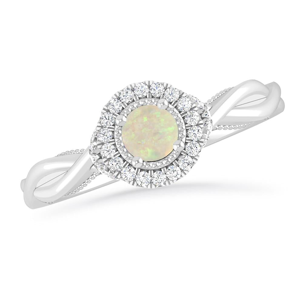 White Gold - Opal