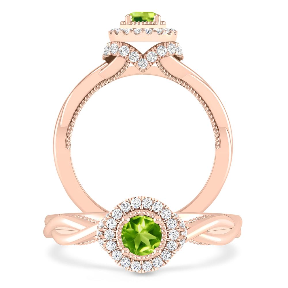 Rose Gold - Peridot