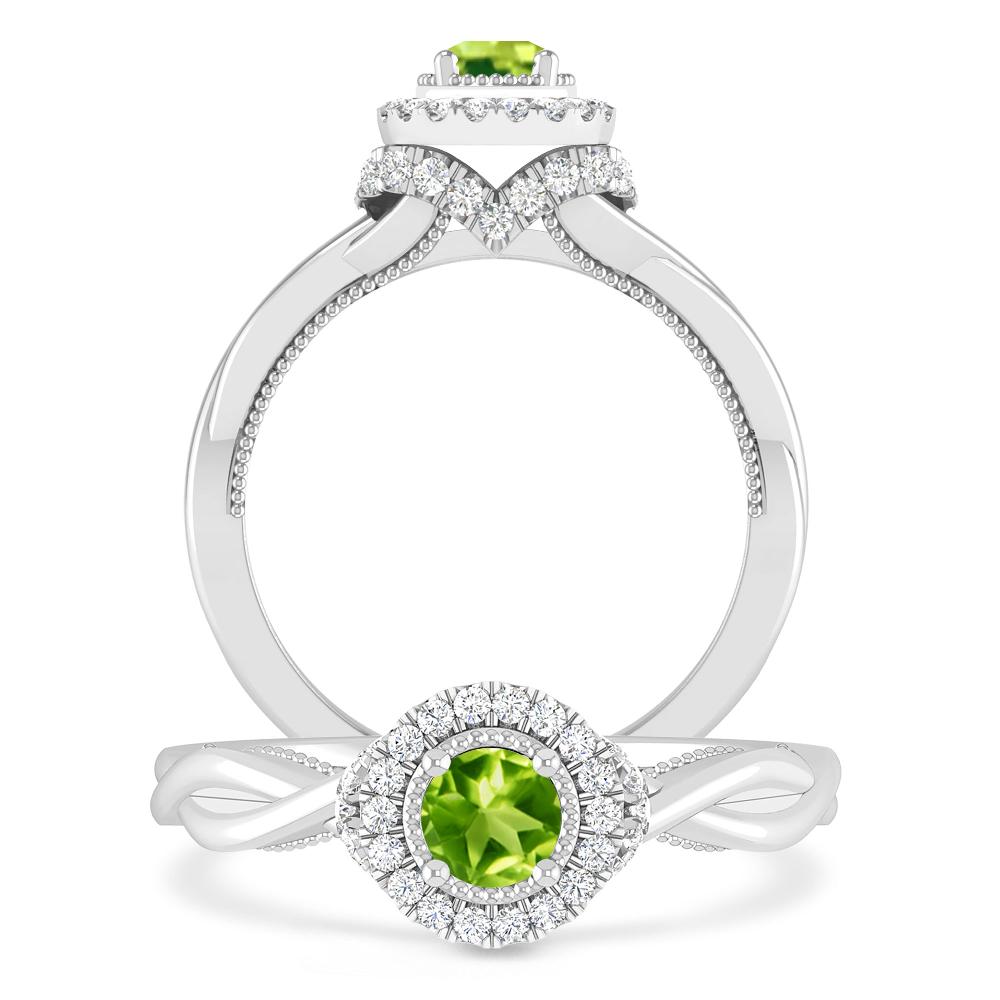 White Gold - Peridot