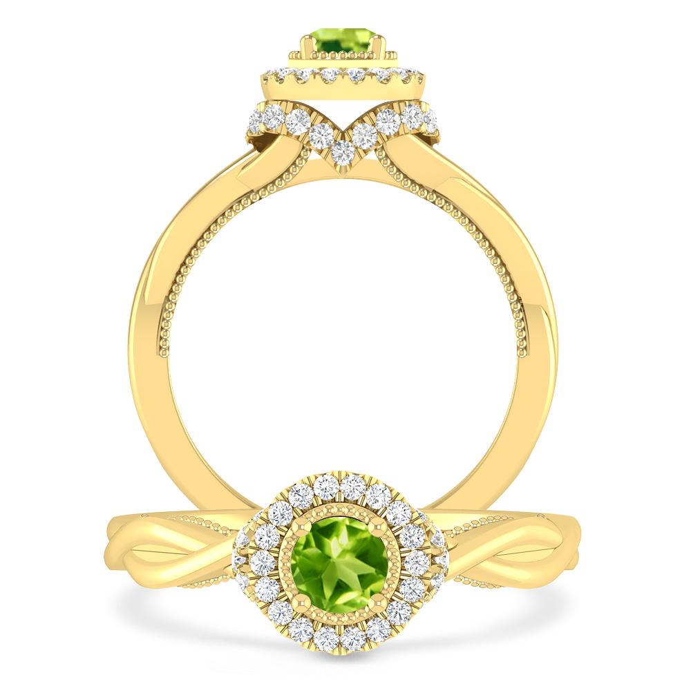 Yellow Gold - Peridot