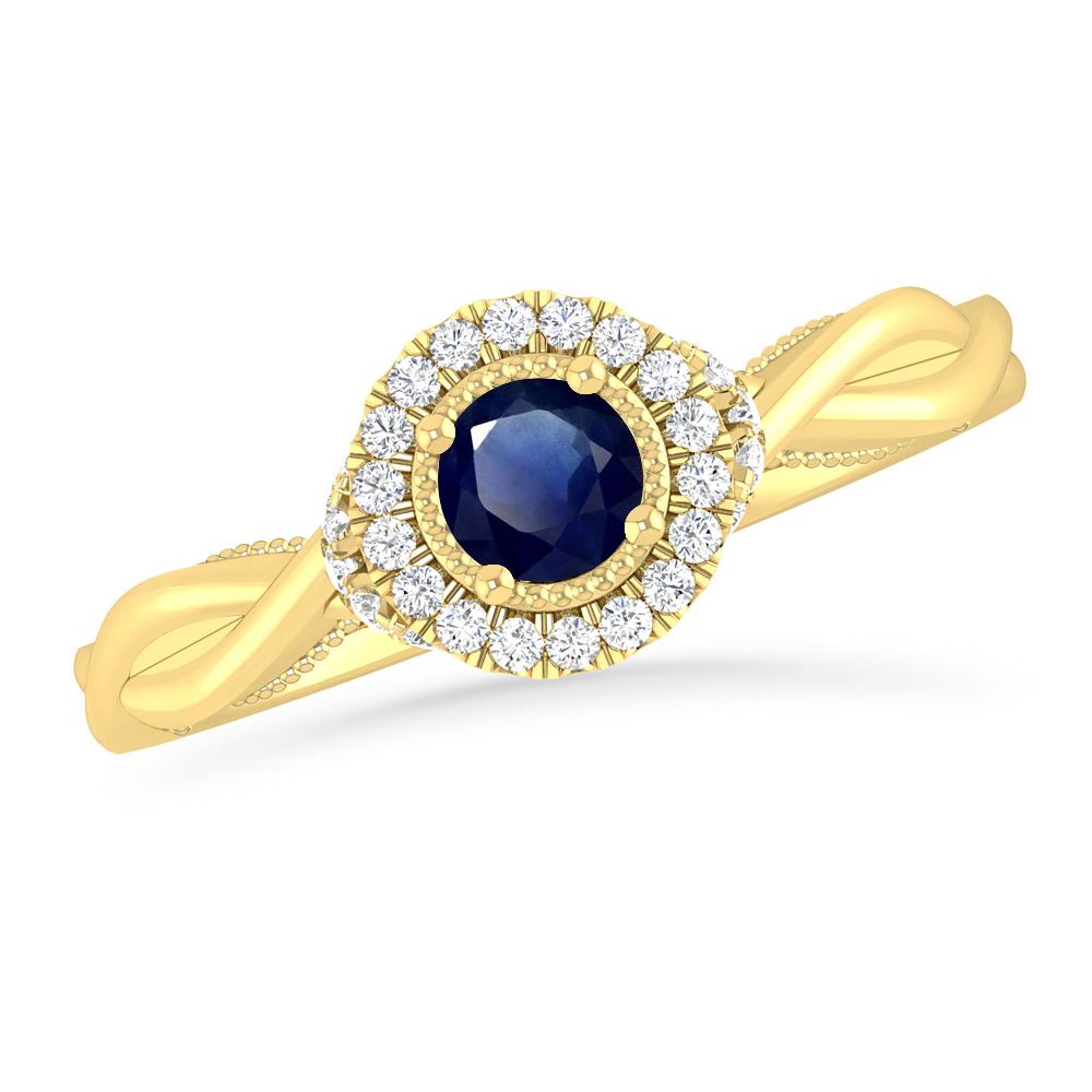 Yellow Gold - Sapphire