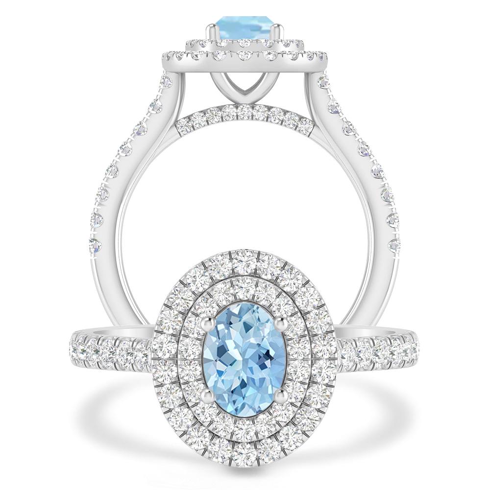White Gold - Aquamarine