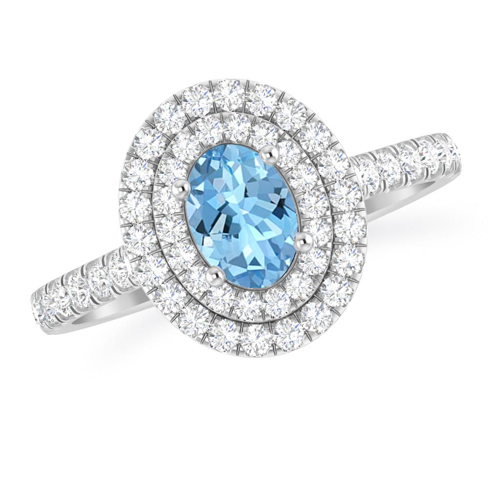 White Gold - Aquamarine