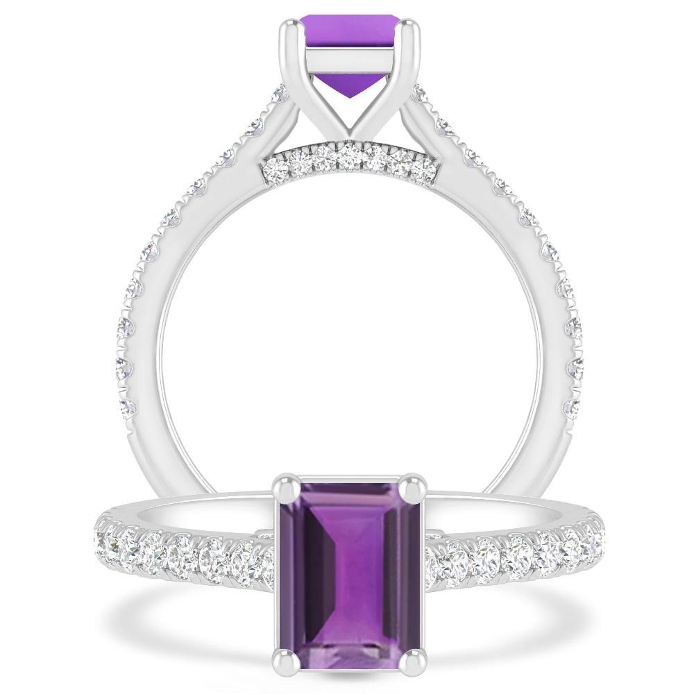 White Gold - Amethyst