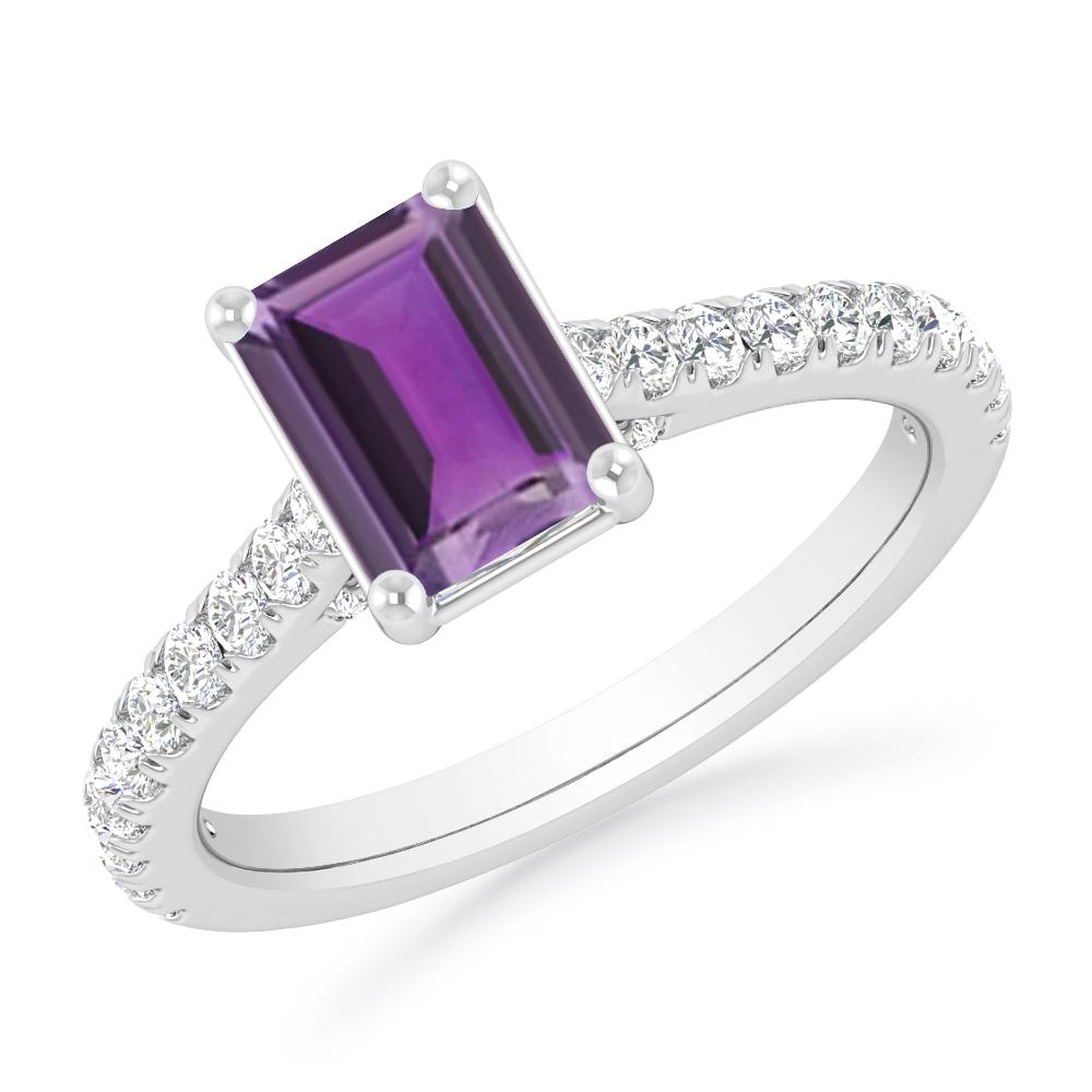 White Gold - Amethyst