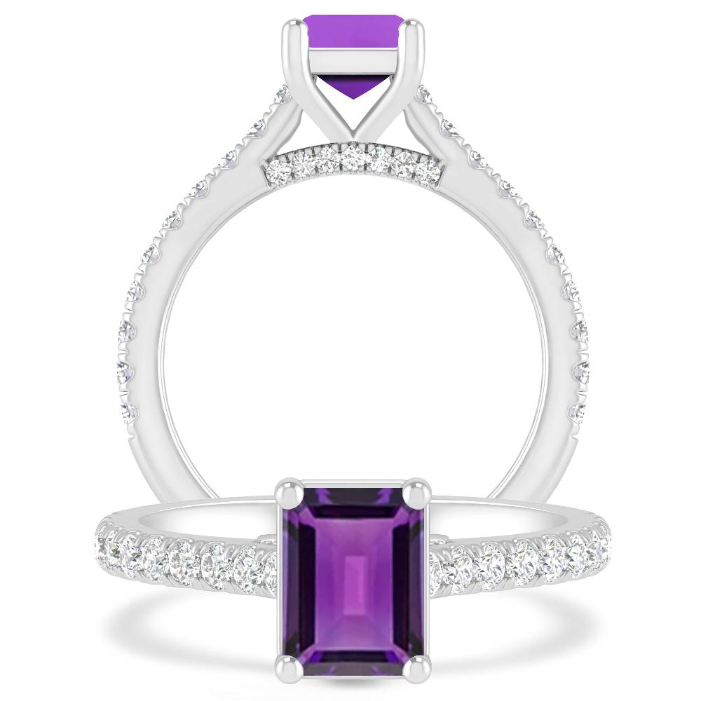 White Gold - Amethyst