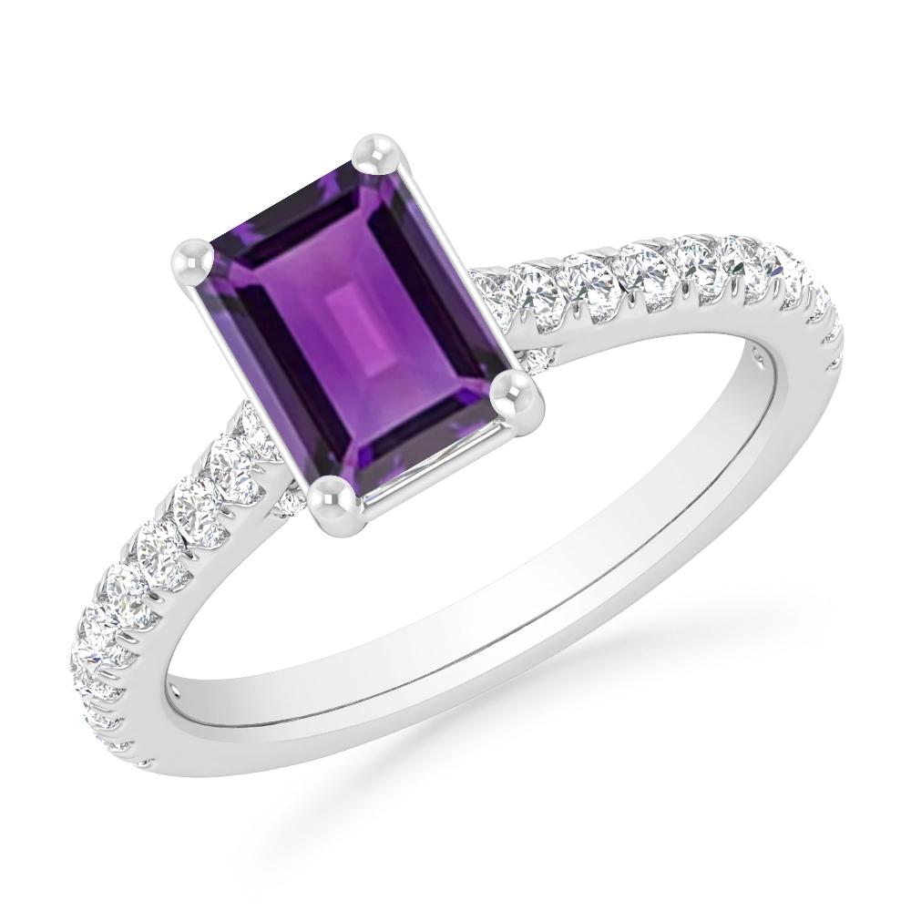 White Gold - Amethyst